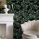 Wallpaper Peel and Stick Wallpaper Removable Wallpaper Home Decor Wall Art Wall Decor Room Decor / Flower and Leaves Wallpaper - X037