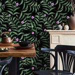 Wallpaper Peel and Stick Wallpaper Removable Wallpaper Home Decor Wall Art Wall Decor Room Decor / Flower and Leaves Wallpaper - X037