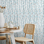 Wallpaper Peel and Stick Wallpaper Removable Wallpaper Home Decor Wall Art Wall Decor Room Decor / Blue Dots Simple Wallpaper - A150