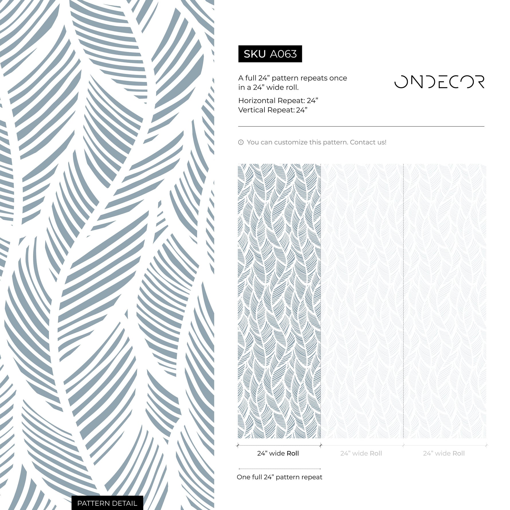 Wallpaper Peel and Stick Wallpaper Removable Wallpaper Home Decor Wall Art Wall Decor Room Decor / Light Blue feather Wallpaper - A063