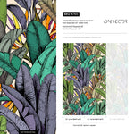 Wallpaper Peel and Stick Wallpaper Removable Wallpaper Home Decor Wall Art Wall Decor Room Decor / Colorful Banana Leaves Wallpaper - A765