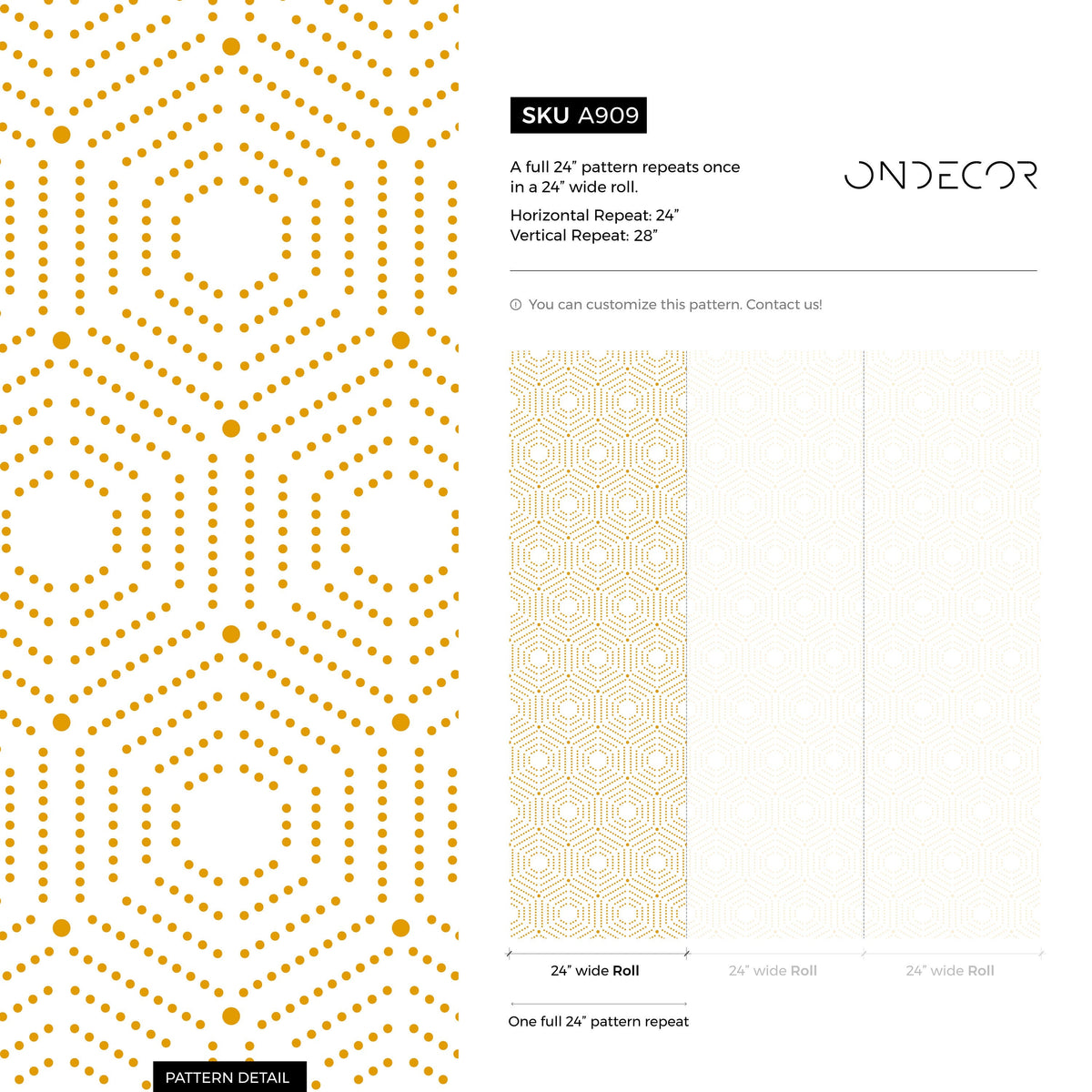 Wallpaper Peel and Stick Wallpaper Removable Wallpaper Home Decor Wall Art Wall Decor Room Decor / Yellow Geometric Wallpaper - A909