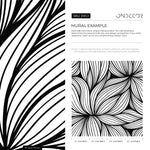 Wallpaper Removable Wallpaper Peel and Stick Wallpaper Wall Decor Home Decor Wall Art Room Decor / Black and White Abstract Wallpaper - B853