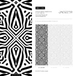 Wallpaper Peel and Stick Wallpaper Removable Wallpaper Home Decor Wall Art Wall Decor Room Decor / African Black and White Wallpaper - C392