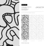 Peel and Stick Wallpaper Removable Wallpaper Wall Decor Home Decor Wall Art Printable Wall Art Room Decor / Abstract Gray Wallpaper- X107