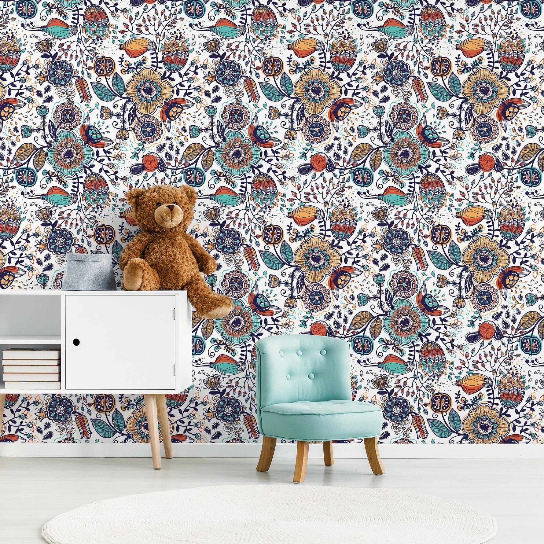 Removable Wallpaper Peel and Stick Wallpaper Wall Paper Wall Mural - Boho Wallpaper - A407