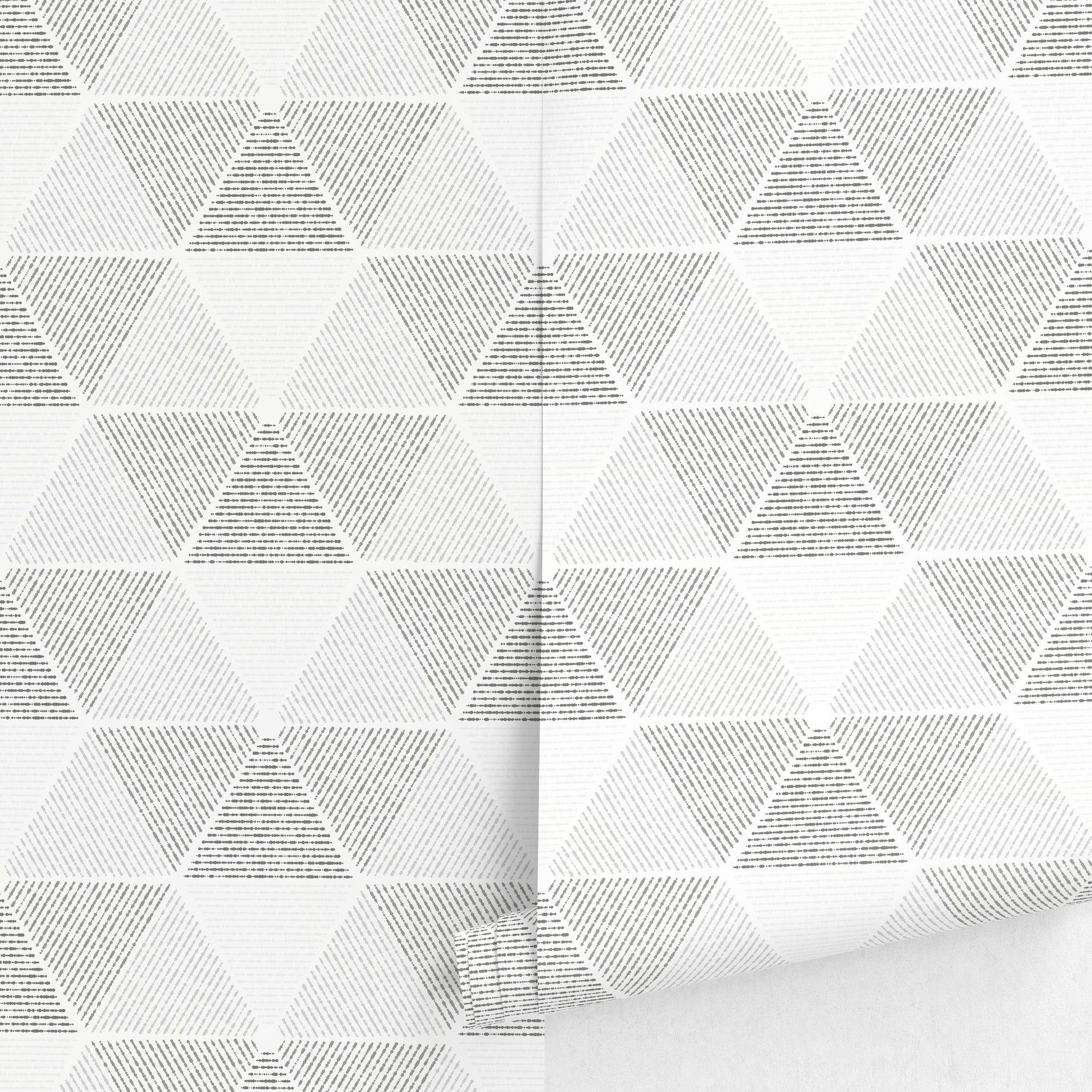 Removable Wallpaper Peel and Stick Wallpaper Wall Paper Wall Mural - Geometric Black and White Wallpaper - A438