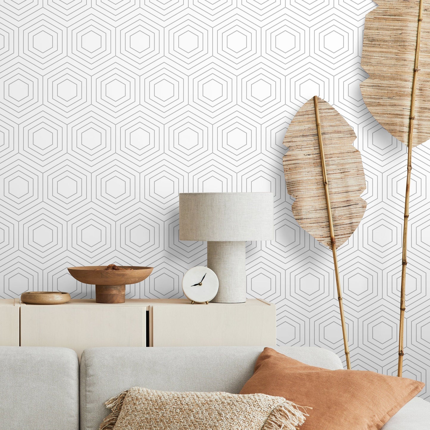 Wallpaper Peel and Stick Wallpaper Removable Wallpaper Home Decor Wall Art Wall Decor Room Decor / Minimalist Geometric Wallpaper - A453