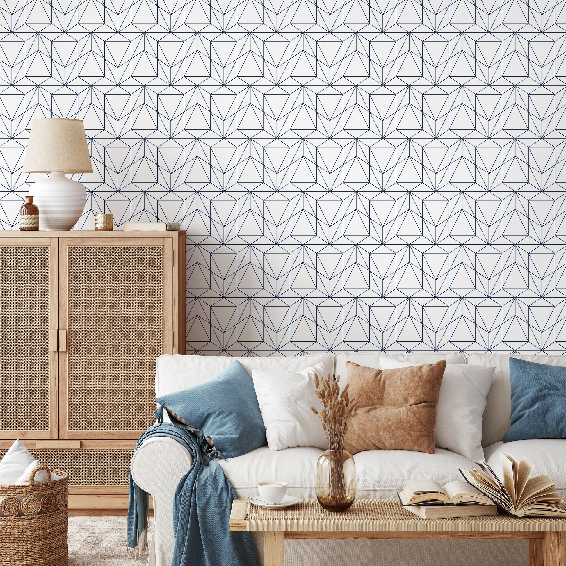 Removable Wallpaper Peel and Stick Wallpaper Wall Paper Wall Mural - Geometric Wallpaper - A511