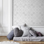 Neutral Vintage Wallpaper Victorian Wallpaper Peel and Stick and Traditional Wallpaper - A574