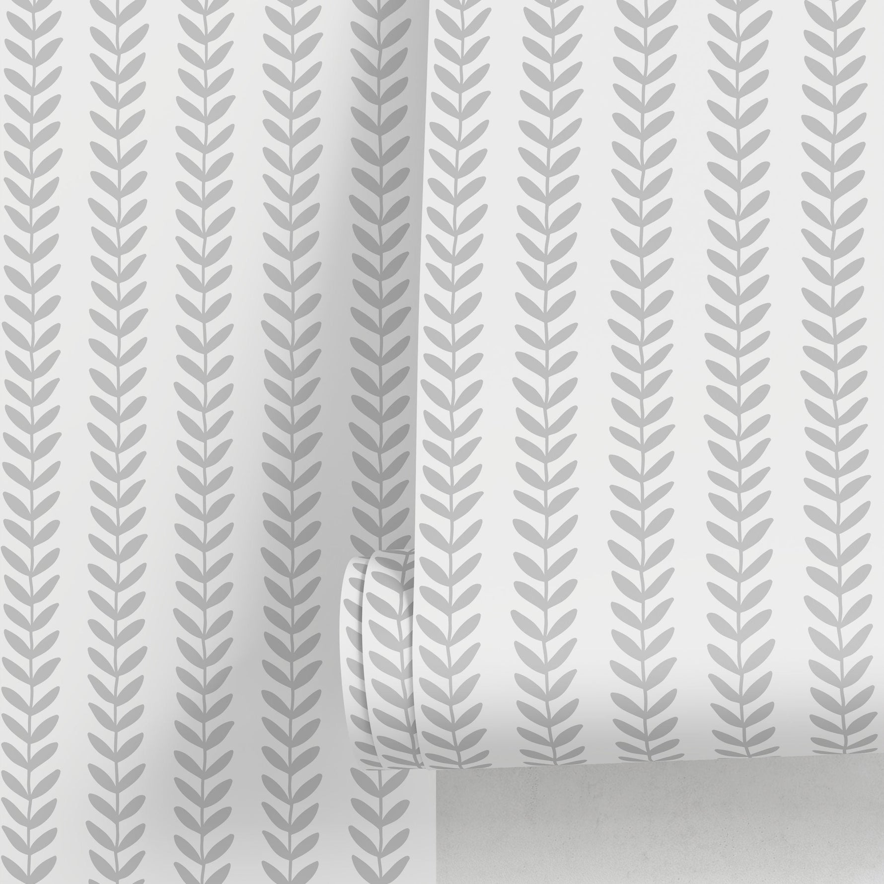 Removable Wallpaper Scandinavian Wallpaper Plants Wallpaper Peel and Stick Wallpaper Wall Paper - A700