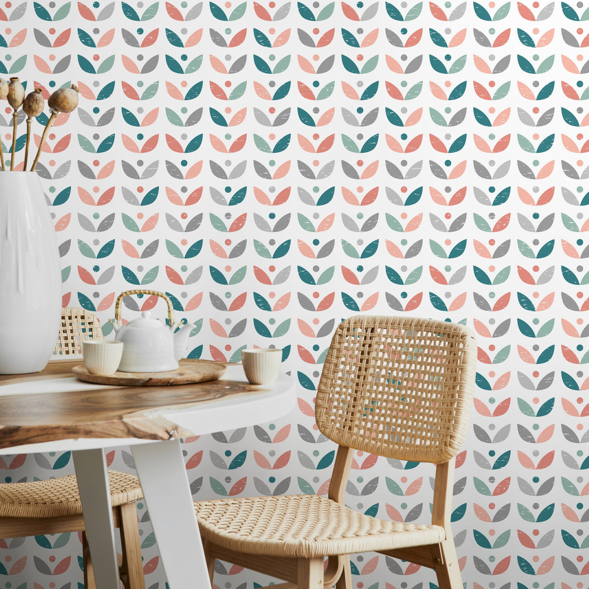 Removable Wallpaper Scandinavian Wallpaper Temporary Wallpaper Vintage Wallpaper Peel and Stick Wallpaper Wall Paper - A724