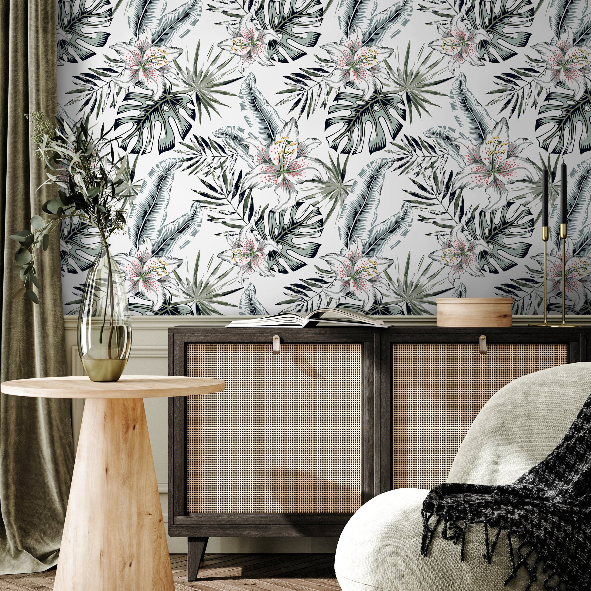 Removable Wallpaper Peel and Stick Wallpaper Wall Paper Wall Mural - Tropical Wallpaper - A478