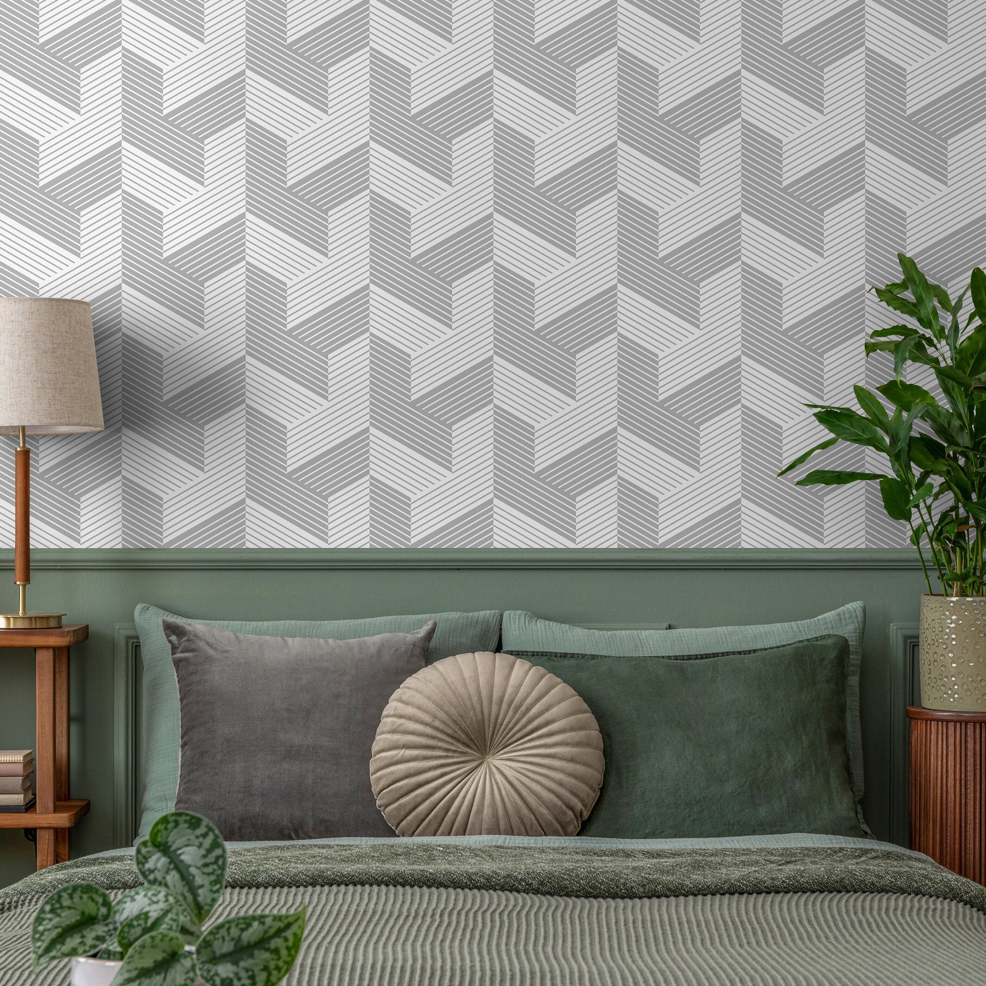 Removable Wallpaper Peel and Stick Wallpaper Wall Paper Wall Mural - Geometric Wallpaper - A484