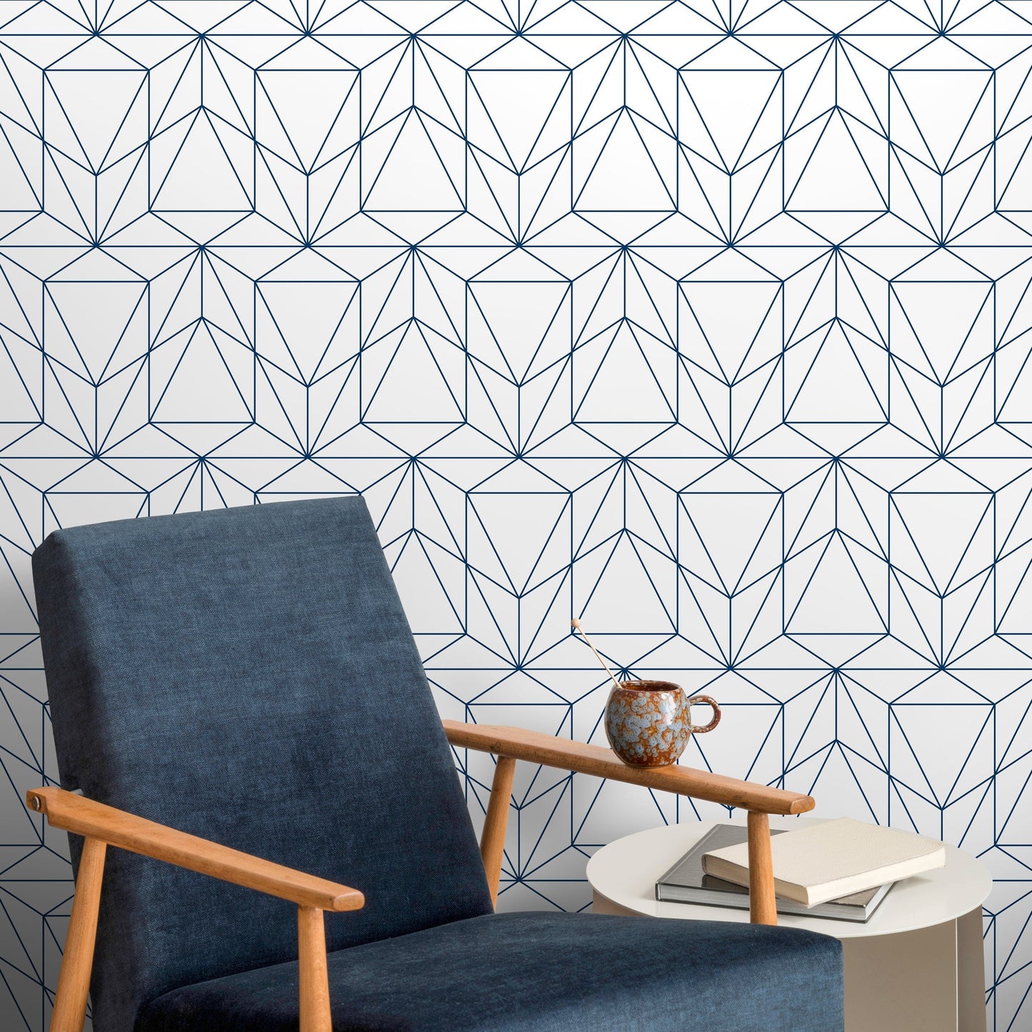 Removable Wallpaper Peel and Stick Wallpaper Wall Paper Wall Mural - Geometric Wallpaper - A511