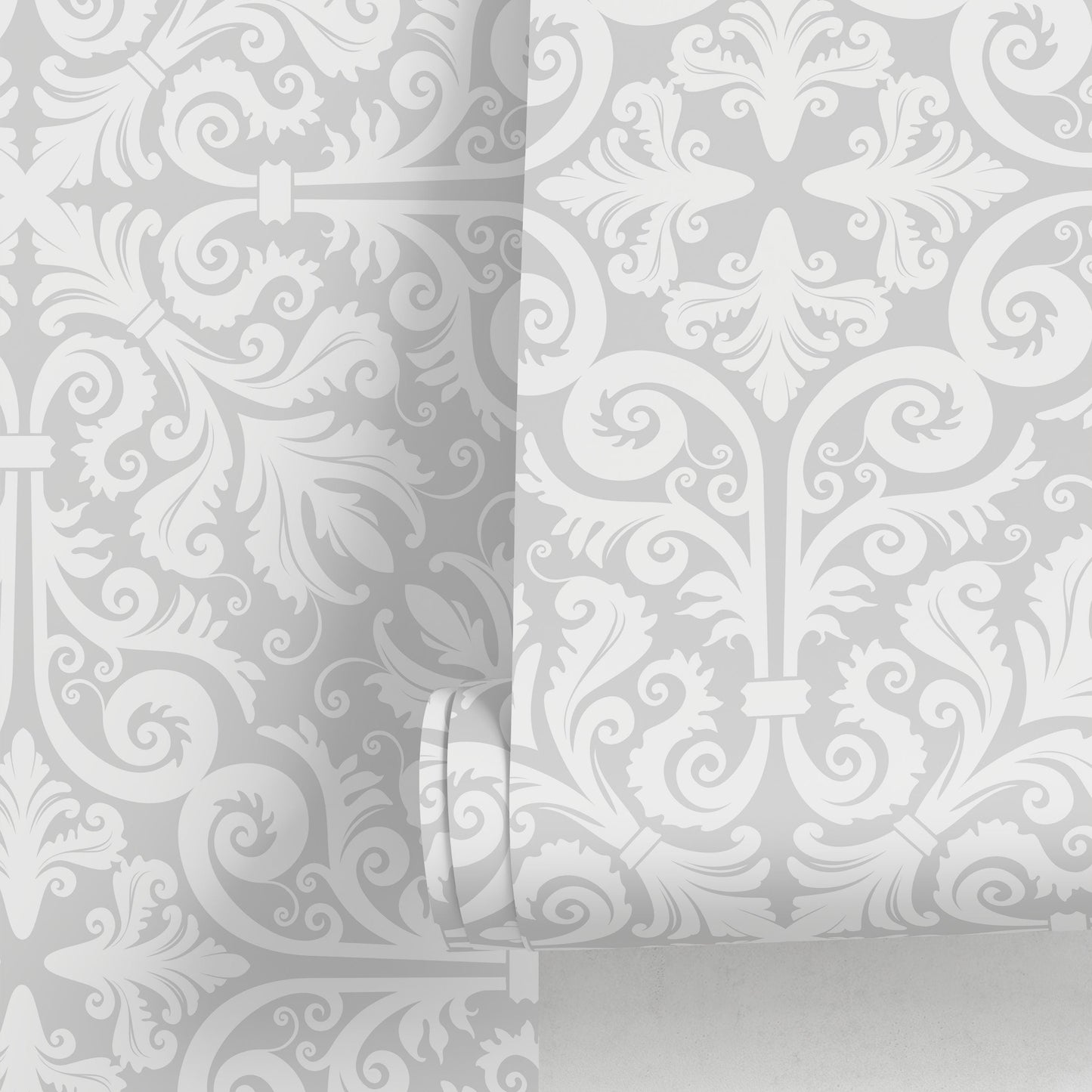 Neutral Vintage Wallpaper Victorian Wallpaper Peel and Stick and Traditional Wallpaper - A574