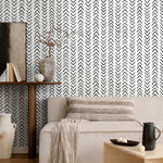 Removable Wallpaper Peel and Stick Wallpaper Wall Paper Wall Mural - Herringbone Wallpaper - A583