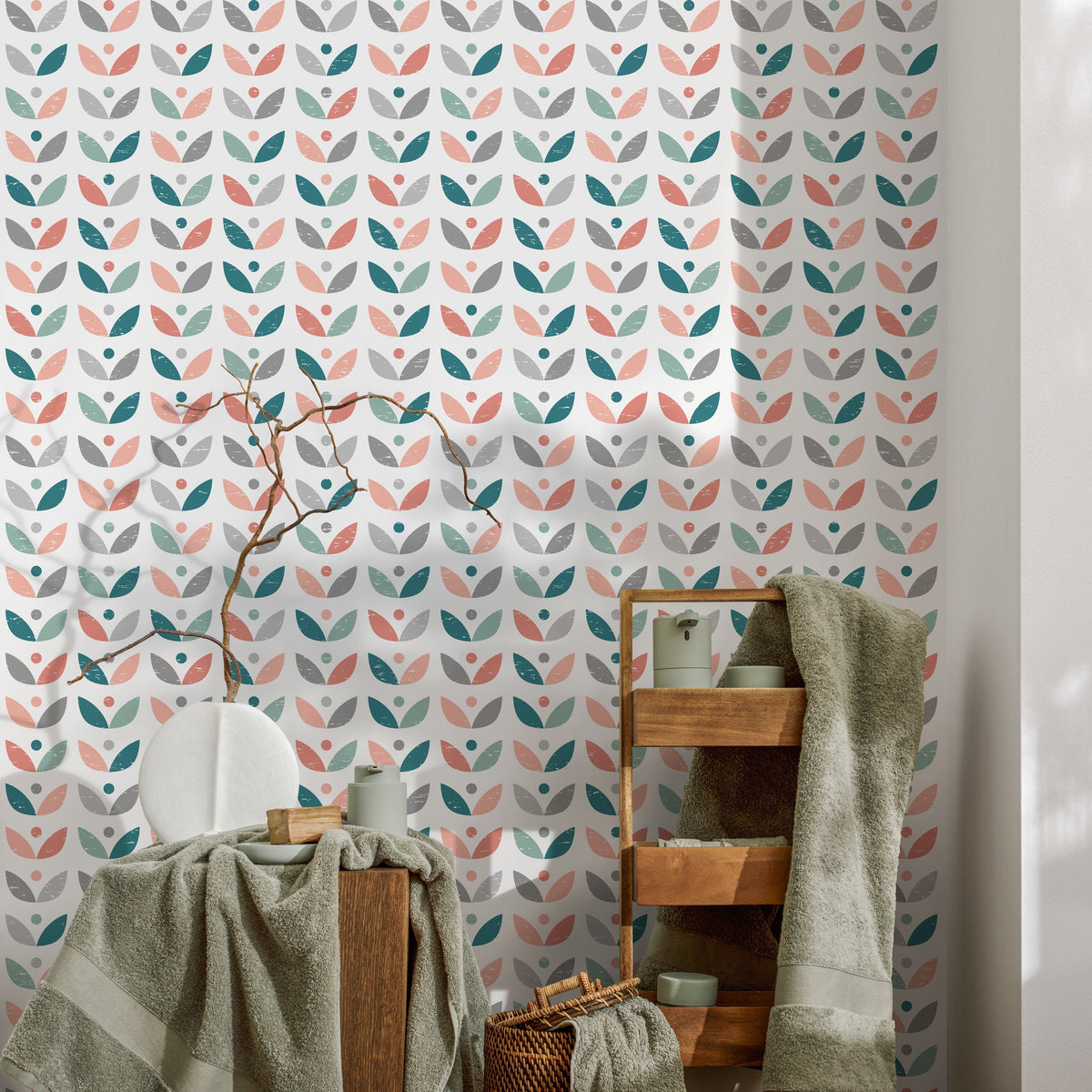 Removable Wallpaper Scandinavian Wallpaper Temporary Wallpaper Vintage Wallpaper Peel and Stick Wallpaper Wall Paper - A724
