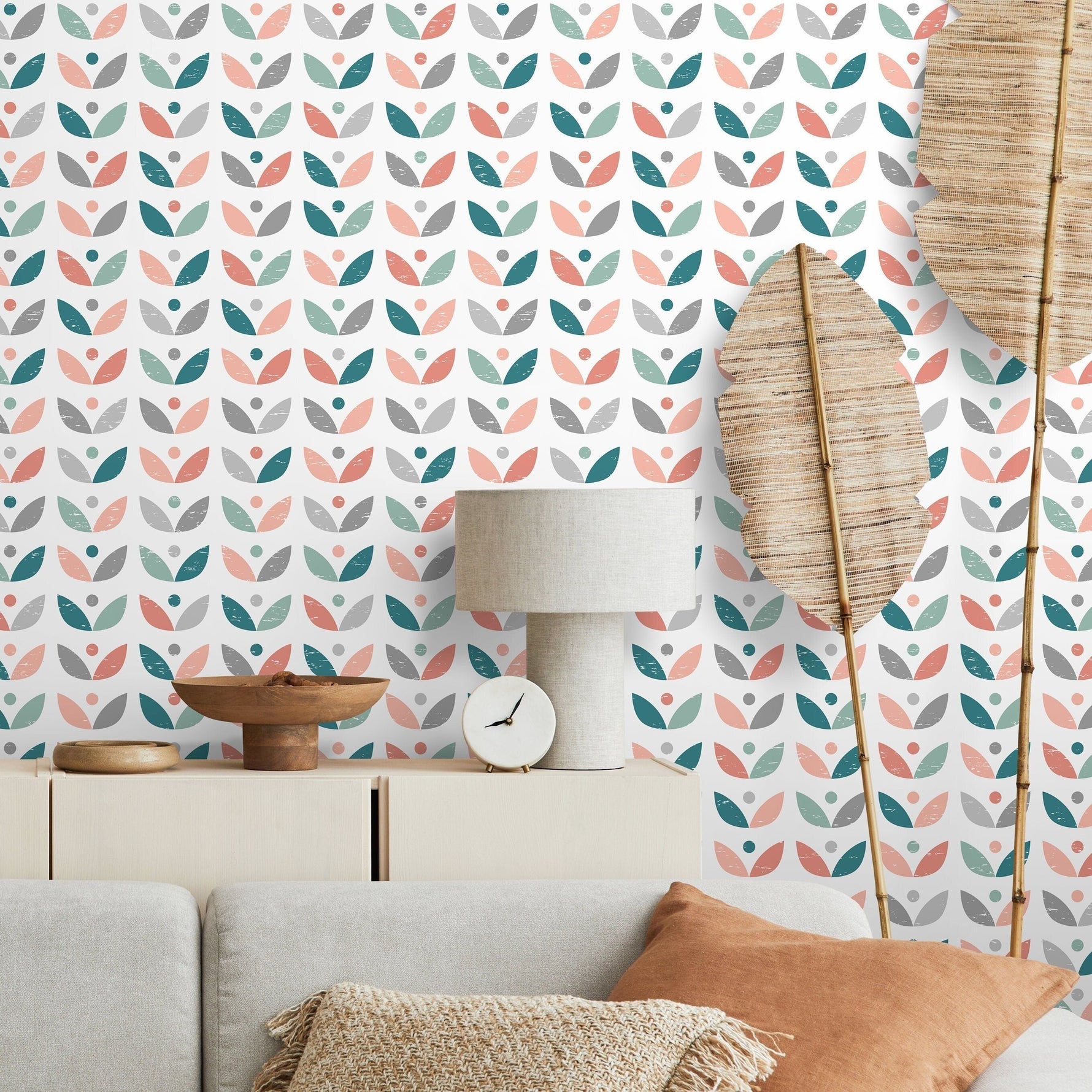 Removable Wallpaper Scandinavian Wallpaper Temporary Wallpaper Vintage Wallpaper Peel and Stick Wallpaper Wall Paper - A724