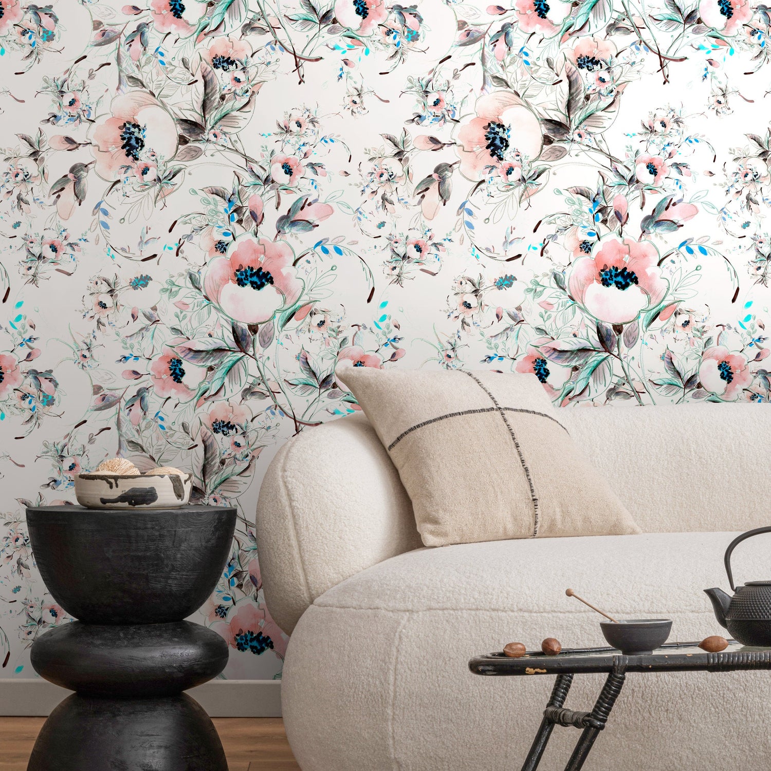 Removable Wallpaper Wall Mural Minimalistic Removable Wallpaper Simple Geometric Removable Peel and Stick Wallpaper Self Adhesive - A015