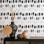 Wallpaper Peel and Stick Wallpaper Removable Wallpaper Home Decor Wall Decor Room Decor/ Black and White Watercolor Wallpaper - A248
