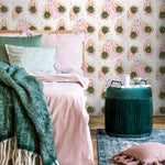 Geometric Cacti Pattern, Cactus Pattern, Cactus, Removable Wall Decor, Peel and Stick Wallpaper, Wall Paper Removable Wallpaper Mural - A267