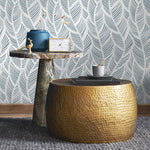 Wallpaper Peel and Stick Wallpaper Removable Wallpaper Home Decor Wall Art Wall Decor Room Decor / Light Blue feather Wallpaper - A063