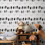 Wallpaper Peel and Stick Wallpaper Removable Wallpaper Home Decor Wall Decor Room Decor/ Black and White Watercolor Wallpaper - A248