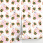 Geometric Cacti Pattern, Cactus Pattern, Cactus, Removable Wall Decor, Peel and Stick Wallpaper, Wall Paper Removable Wallpaper Mural - A267