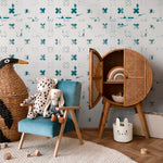 Wallpaper Peel and Stick Wallpaper Removable Wallpaper Home Decor Wall Art Wall Decor Room Decor / Cross Pattern Wallpaper - A852