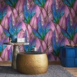 Wallpaper Peel and Stick Wallpaper Removable Wallpaper Home Decor Wall Art Wall Decor Room Decor / Colorful Banana Leaf Wallpaper - A964