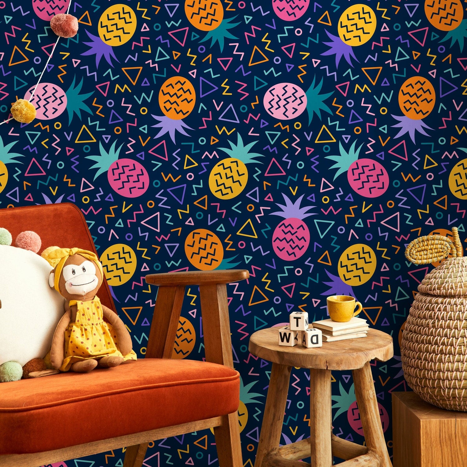 Removable Wallpaper Peel and Stick Wallpaper Wall Paper Wall Mural - Geometric Triangles Wallpaper - B267