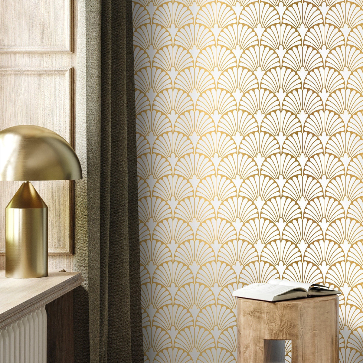 Metallic Gold Peel and Stick Wallpaper: Quick Glam for Your Walls
