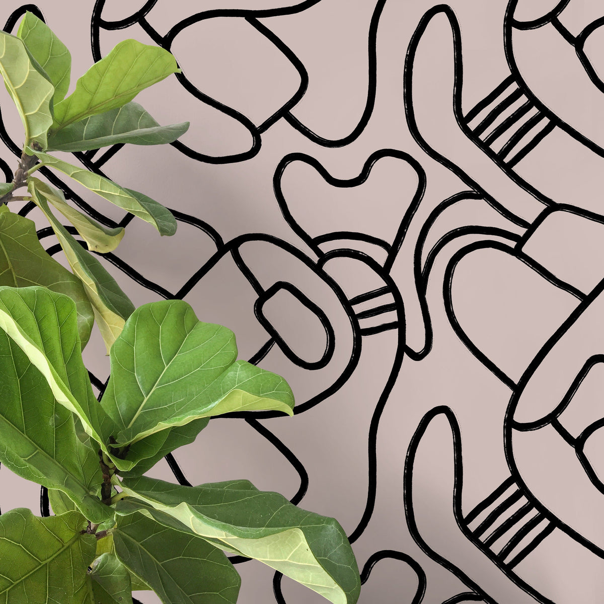 Peel and Stick Wallpaper Removable Wallpaper Contemporary Wall Mural Temporary Wallpaper / Abstract Wallpaper - X108