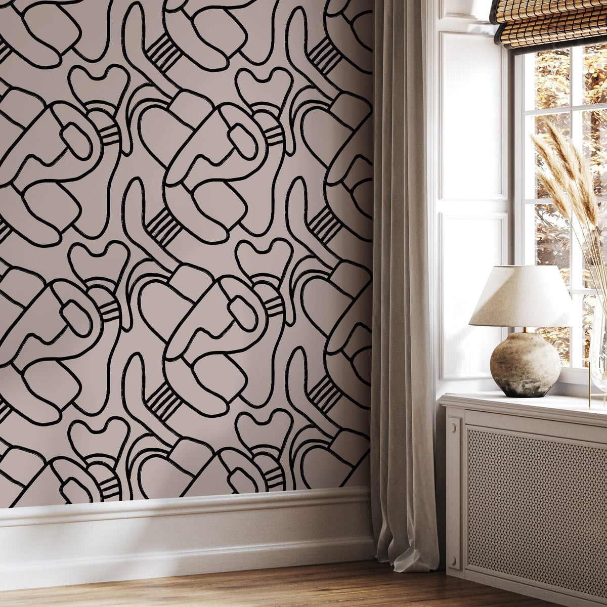 Peel and Stick Wallpaper Removable Wallpaper Contemporary Wall Mural Temporary Wallpaper / Abstract Wallpaper - X108