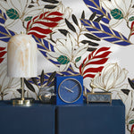 Wallpaper Peel and Stick Wallpaper Removable Wallpaper Home Decor Wall Art Wall Decor Room Decor / Contemporary Leaves Wallpaper - B321