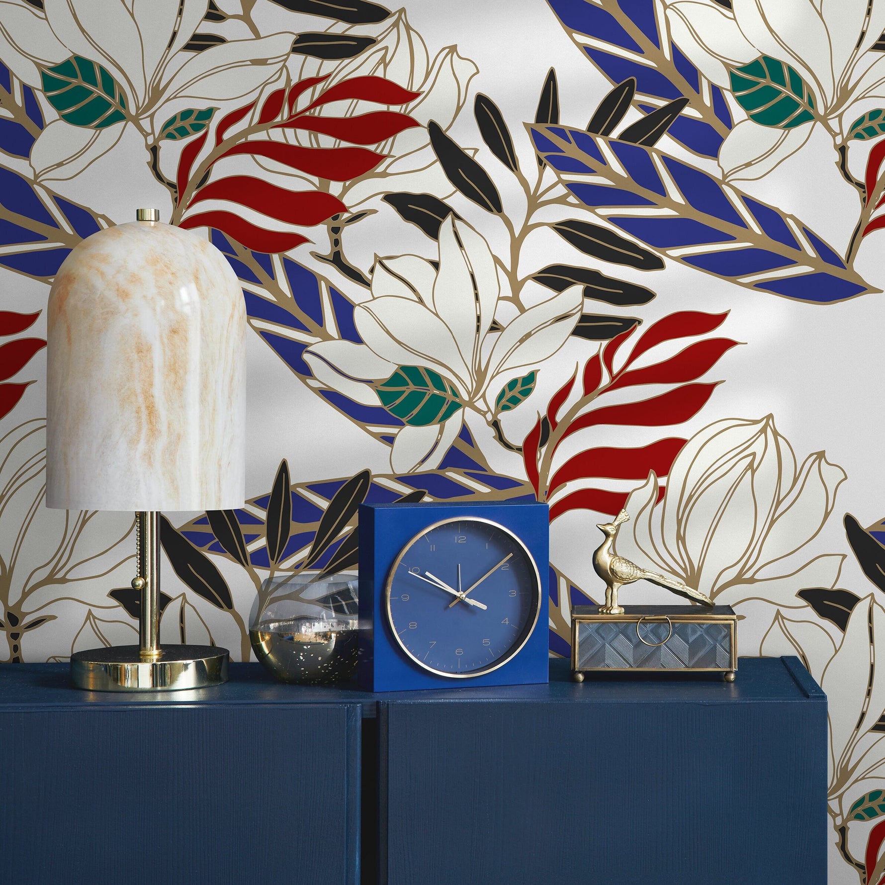 Wallpaper Peel and Stick Wallpaper Removable Wallpaper Home Decor Wall Art Wall Decor Room Decor / Contemporary Leaves Wallpaper - B321