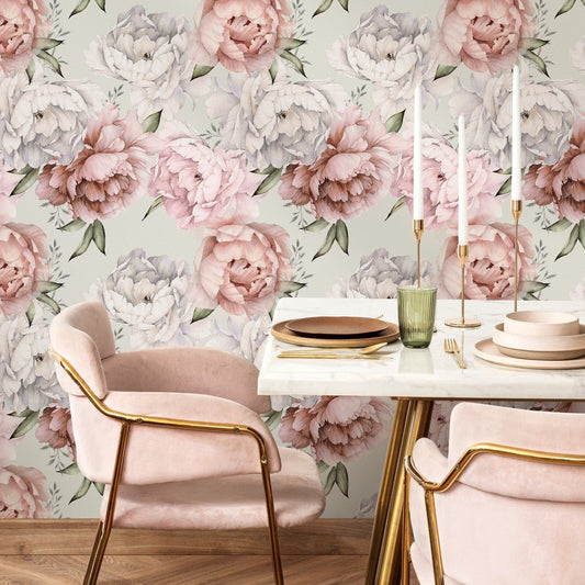 Removable Wallpaper Peel and Stick Wallpaper Wall Paper Wall Mural - Bohemian Wallpaper - Floral Wallpaper - B516