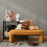Removable Wallpaper Peel and Stick Wallpaper Wall Paper Wall Mural - Black and White Minimal Wallpaper - B077