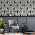 Removable Wallpaper Peel and Stick Wallpaper Wall Paper Wall Mural - Geometric Art Deco Wallpaper - B078