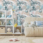 Toucan Tropical Colorful Wallpaper - Removable Wallpaper Peel and Stick Wallpaper Wall Paper Wall Mural - B249