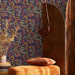 Contemporary Flowers Wallpaper - Removable Wallpaper Peel and Stick Wallpaper Wall Paper - B271