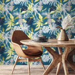 Leaves Wallpaper - Removable Wallpaper Peel and Stick Wallpaper Wall Paper - B427