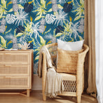 Leaves Wallpaper - Removable Wallpaper Peel and Stick Wallpaper Wall Paper - B427