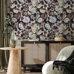 Removable Wallpaper Peel and Stick Wallpaper Wall Paper Wall Mural - Bohemian Floral Wallpaper - B558
