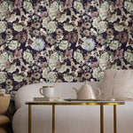 Removable Wallpaper Peel and Stick Wallpaper Wall Paper Wall Mural - Bohemian Floral Wallpaper - B558