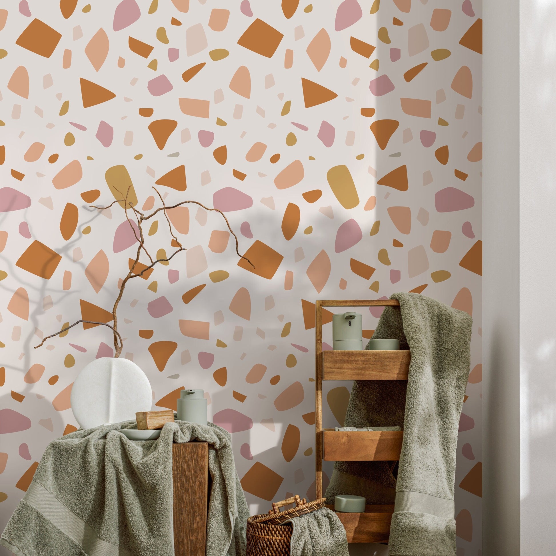 Peel and Stick Wallpaper Removable Wallpaper Contemporary Wall Mural Temporary Wallpaper Abstract Wallpaper - B933