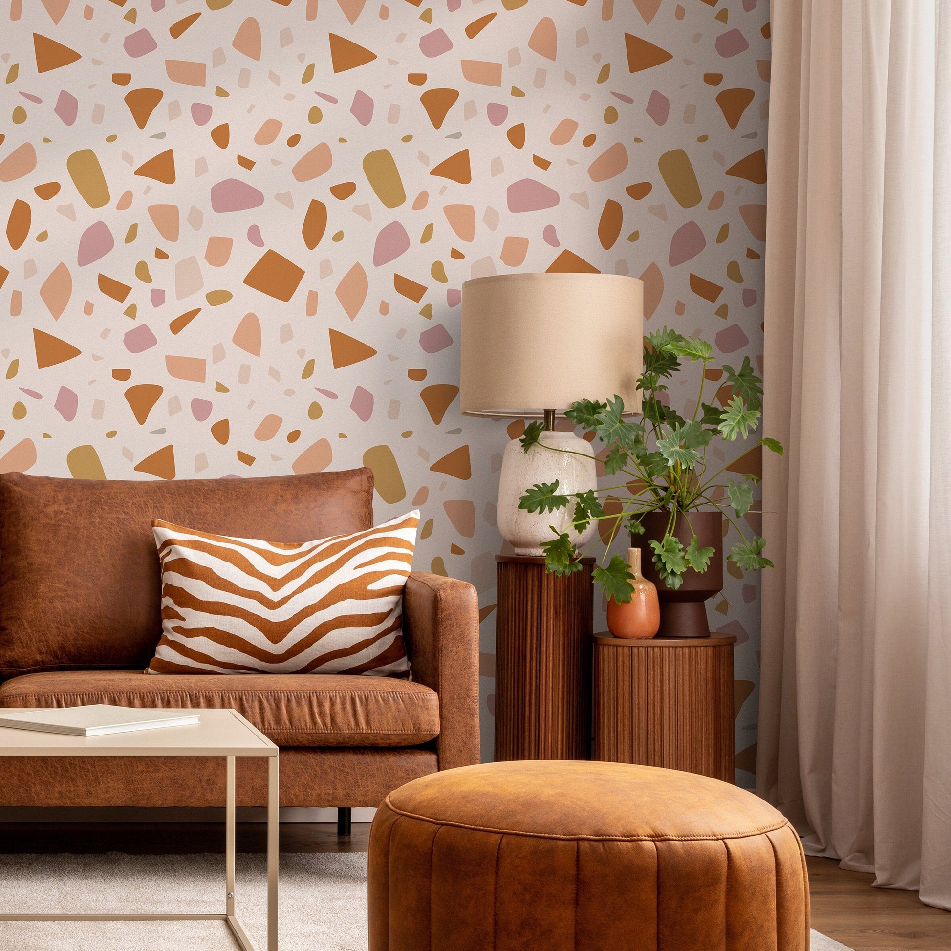 Peel and Stick Wallpaper Removable Wallpaper Contemporary Wall Mural Temporary Wallpaper Abstract Wallpaper - B933