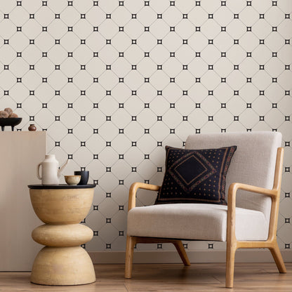 Minimal Geometric Wallpaper Removable Wallpaper Peel and Stick Wallpaper Wall Paper Wall Mural - B288