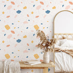 Wallpaper Peel and Stick Wallpaper Removable Wallpaper Home Decor Wall Art Wall Decor Room Decor / Pastel Color Terrazzo Wallpaper - B111
